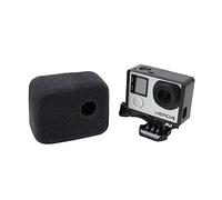 jojofuny 2pcs Camera Windshield Windproof Housing for Session Black Foam Case Cover Noise Reduction for Outdoor Action Camera