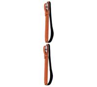 jojofuny 2pcs Capacitive Stylus Pen Cover Pu Pencil Holder for Touch Screens Light Brown Elastic Clip for Easy Carrying and from Scratches