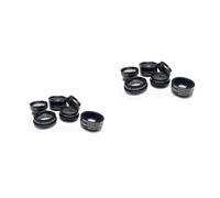 jojofuny 2pcs Cell Phone Camera Lens Fish-eye Lens Starlight Scope Lens Super Wide Angle Lens