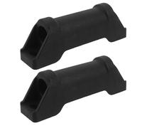 jojofuny 2pcs Chair Footrest Slider Replacement Gaming Footrest Sliders Plastic Black Heavy Duty for Office Chair and Furniture