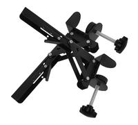 jojofuny 2pcs Desktop Extension Tray Desk Extender Tray 14.6x5.9x1.2inch Foldable Stainless Steel Arm and Wrist Support Clamp Shelf Extender for Home Offices and Gaming Setups