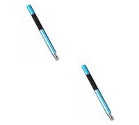 jojofuny 2pcs Disc and Fiber Tip Touch Screen Stylus Pen for Tablets and Phones Light Blue Accurate Disc Design for Drawing and Note-taking Compatibility All Touch Screen Devices