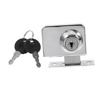 jojofuny 2pcs Display Cabinet Lock Glass Showcase Lock for Shop Store Home Single Opening Glass Security Door for Counters