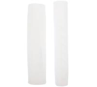 jojofuny 2pcs DIY Scented Candle Making Mold Silicone Mold for Family Or Friends Who Love DIY Craft White Translucent Smooth Surface Multipurpose Twisted Pillar Shape Unique Elegant Style
