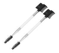 jojofuny 2pcs Double-ended Soft Bristle Dog Eye Comb Pet Grooming Brush for Medium to Long Hair Dogs and Cats Dual-side Flea and Debris Removal Tool for Puppy and Adult Pet Eye Care
