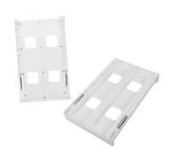 jojofuny 2pcs Double Row Hanging Soda Can Dispenser for Fridge Drink Organizer Storage Beverage Hanger Rack for Diameter Cans Space Saving Fridge Beverage Holder