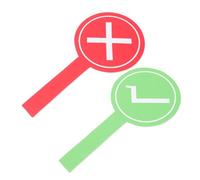 jojofuny 2pcs Double Sided Yes No Voting Paddles for Events Handheld True False Game Score Boards with and Classroom Party Judge Tools for Interactive Family Fun