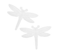 jojofuny 2PCS Dragonfly Resin Molds Flexible High Precision Silicone with Intricate Embossing for DIY Semi Relief Wall Art Home Garden Decor Crafting Tool