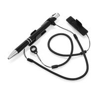 jojofuny 2pcs Elastic Stylus Pen Lanyard 30cm Retractable Tether Strap with 8mm Ring and Clip Anti-lose Rope for Touchscreen Drawing and Office Use