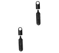 jojofuny 2pcs Elevator Button Pusher No Touch Tool Black Non-contact Pusher for Elevator Ticket Machine Button Pressing Tool