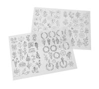 jojofuny 2pcs Embroidery Stabilizer Water Soluble Paper Sturdy Sewing Supplies with Good Toughness and Tear Resistance for DIY and Clothing Store Use