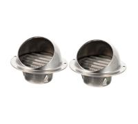 jojofuny 2pcs Extractor Fan for Wall Vent Air Vent Kit Exhaust Outlet Ventilation Exhaust Hood