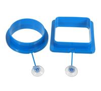 jojofuny 2pcs Floating Fish Feeding Ring for Aquarium, Pvc Material with Double Layer Design to Prevent Food Floating, Suitable for Fish Feeding Flake Foods in Aquariums
