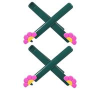 jojofuny 2pcs Flower Shape Reading Book Stand - Foldable Plastic Recipe Music Sheet Holder - Desktop Book Display Shelf for Study Room Home Kitchen Purple Flower