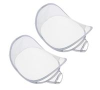 jojofuny 2pcs Foldable Wall-mounted Laundry Hanging Baskets for Dirty Clothes Organizer, Portable Home Storage Holder for Laundry Organisation and Space Saving