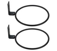 jojofuny 2pcs Foldable Wall Mounted Pet Bowl Stand, Heavy Duty Iron Raised Feeder Rack with Screw-on Bowl Hangers, Ergonomic Height Adjustable Holder for Cats and Pets