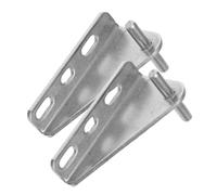 jojofuny 2pcs Freezer Door Hinges Stainless Steel Triangle Hinge Replacement for Kitchen Household Freezer Refrigerator Door Repair Parts