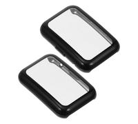 jojofuny 2pcs Full Coverage Tpu Watch Cases for Watch Fit Shockproof Anti-scratch Protective Shells with High Definition Screen Film Ultra-thin Flexible Cover Compatible with Charging