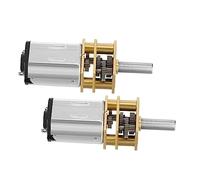 jojofuny 2pcs Full Metal Geared Motor High Torque Electric Gear Box Motor for Cars and Toy Applications Power Supply