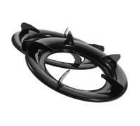 jojofuny 2pcs Gas Stove Bracket Iron Stove Support Rack for Kitchen Use for Black Kitchen Accessories