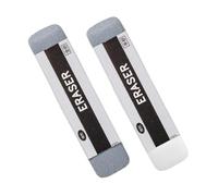 jojofuny 2pcs Grey Matte Stationery Eraser for Fountain Pens and Ballpoint Pens Frosted Surface for Smooth Correction Eraser for School Office Artists and Students