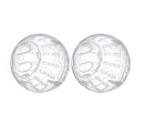 jojofuny 2pcs Hamster Ball Gerbil Balls for Running Portable Design Plastic Running Hamster Wheel 3.93x3.93x3.93in Cage Floor for Small Pets with Cute Appearance