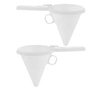 jojofuny 2pcs Handheld Plastic Chocolate Cream Funnel for Cake Batter and Icing Transfer, Baking Dispenser Tool for Decorating and Candy Filling