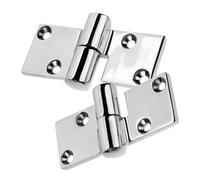 jojofuny 2pcs Heavy Duty Stainless Steel Hinges Thickened Self-Closing Cabinet Door Hinges for Building Public Facilities Furniture Corrosion-Resistant Grade Replacement