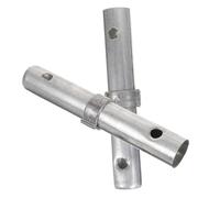 jojofuny 2pcs Heavy Duty Steel Scaffolding Coupling Pin Galvanized Scaffold Connecting Rod with Precise Joint Design for Stable Secure Construction