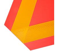 jojofuny 2pcs High Reflective Car Triangle Reflectors Made of Sturdy Aluminum for Road Construction Vehicles and Horse-drawn Carts to Night Driving Safety and Warning