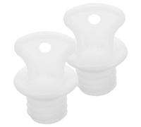 jojofuny 2pcs Hot Water Bottle Stopper Hot Water Bag Lids Bag Sealing Plug Bottle Caps Sack Plugs Large White Cover Rubber