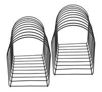 jojofuny 2pcs Iron Wire Hat Display Stand for Beanie and Beret Caps, Black Minimalist Cap Rack Organizer Resistant to Deformation, for Bedroom and Counter Storage