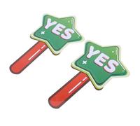 jojofuny 2pcs Judging Boards Classroom Voting Paddles Plastic Double-sided Design Lightweight Large Fonts for Classroom Activities Students Teachers