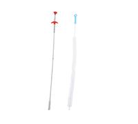 jojofuny 2pcs Long Gutter Cleaning Tools from Ground Plastic Drain Cleaning Rod Kit Sewer Sticks for Sink Dredging