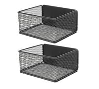 jojofuny 2pcs Magnetic Fridge Side Basket Kitchen Storage Basket Magnetic Fridge Shelves for Onions Garlic Ginger Black