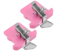 jojofuny 2pcs Magnetic Sewing Machine Guide Adjustable Polygonal Hemmer with Scale for Quilting Fabric Edge Positioning Compact Lightweight Seam Guide for Precise Sewing and Fabric
