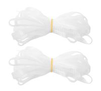 jojofuny 2pcs Makeup Brush Covers Sleeve - Cuttable Reusable Expandable Mesh Cover for Eye Shadow - Powder Brushes Guard Protector