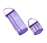 jojofuny 2Pcs Mesh Yarn Storage Bags Circular Crochet Organizer Lightweight Portable Knitting Tool Holder for Craft Projects Moisture-Resistant Yarn Management for Travel and Home Use