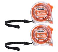 jojofuny 2pcs Metric Tape Measure: 5m Retractable Tape Measure - Clear Inch And Metric Ruler Tool For Sewing Body Crafts Construction Travel
