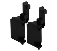 jojofuny 2pcs Microwave Door Stay Buckles P70f23p-(so) Plastic Door Hinge Replacement Parts for Microwave Oven Repair and Maintenance