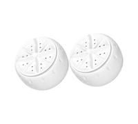 jojofuny 2pcs Mini Portable Ultrasonic Washing Machine Efficient Laundry for Home Rv Camping Gentle Simple Operation Saving Washer