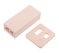 jojofuny 2pcs Mini Pottery Molds for Polymer Clay DIY Crafts Tools Flower Molds for Clay Making Projects