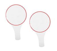 jojofuny 2Pcs Mini Whiteboards Handheld Dry Erase Paddles Score Boards for Voting and Judging Sturdy and Easy to Clean Blank Writing Boards with Border