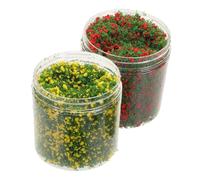 jojofuny 2pcs Mixed Powder for DIY Crafts Model Railway Scenery and Dollhouse Accessories Lightweight Versatile Enhances Creativity