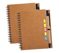 jojofuny 2pcs Multi Function Coil Notepad with Smooth Writing Office and School Planning Notebook Lightweight Portable Notepad for Diaries Sketches Do Lists