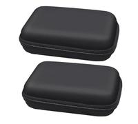 jojofuny 2pcs Multifunction Digital Accessories Bag USB Cable Organizer Hard Shell Mobile Disk Storage Case Shockproof Portable for Travel Black 14x10x4cm