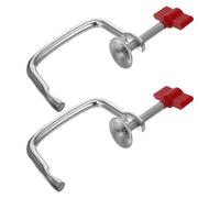 jojofuny 2pcs Pasta Maker Clamp and Table Holder for Manual Noodle Machine Red Pasta Maker Replacement Parts and Accessories