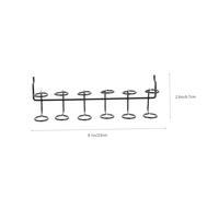 jojofuny 2pcs Pegboard Screwdriver Racks Iron Tool Holders Multi-ring Design Fit for Garage Workshop Home Storage Organizer