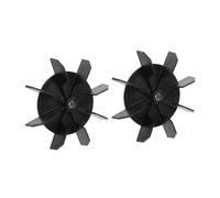 jojofuny 2pcs Plastic Air Compressor Fan Replacement Diameter with Shaft Durable Cooling Fans for Small Compressor Parts Efficient Heat Dissipation Assembly