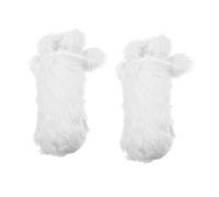 jojofuny 2pcs Plush Christmas Wine Bottle Covers Soft Reusable Holiday Wine Bag Tote with Drawstrings for Festive Party Decorations and Packaging